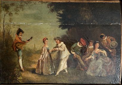 Dans le goût de Watteau : COMEDIENS ET MUSICIENS...