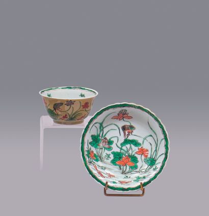 CHINE - Epoque KANGXI (1662-1722). Sorbet...