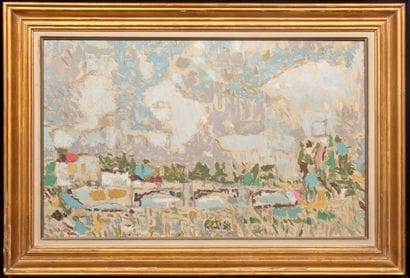 Henri SEIGLE (1911-1995) : PONT SUR LA MARNE....