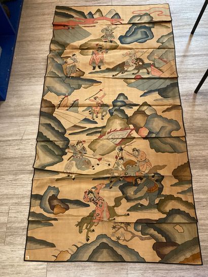 CHINE - XXe siècle. Ensemble de trois pièces...