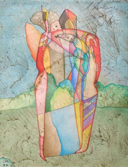Mikhaïl CHEMIAKINE (né en 1943) : DEUX PERSONNAGES....
