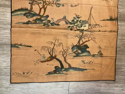 CHINE - XXe siècle. Ensemble de deux pièces...