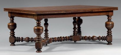 Table de salle à manger à tirettes à l'italienne,...