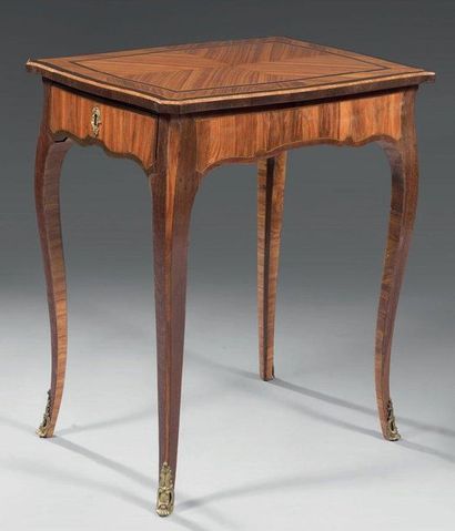 Table rectangulaire en placage de bois de...