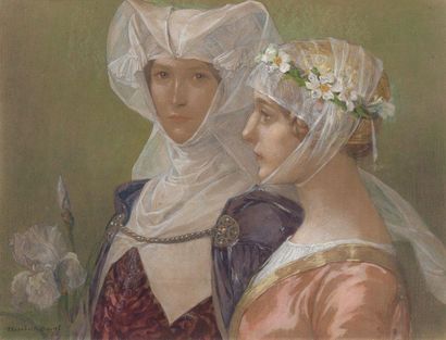 Elisabeth SONREL (1874-1958)
DEUX FEMMES...
