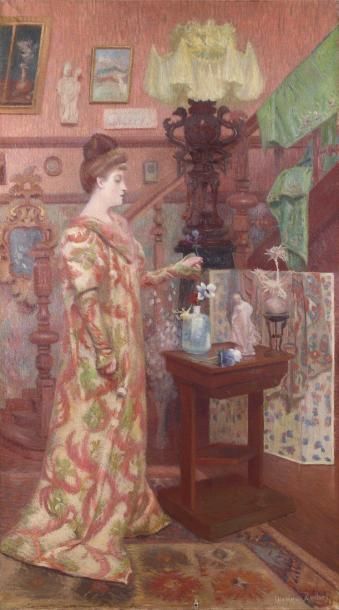 Miriam ROCHER (1886-1971)
FEMME EN PEIGNOIR...