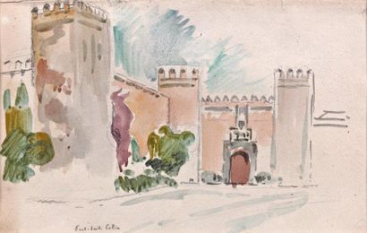 Paul-Emile COLIN (1867-1949)
PORTE ET MURAILLE...