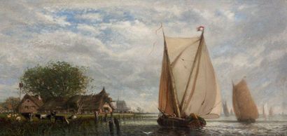 Auguste Clément HERST (1825-?)
ESTUAIRE EN...