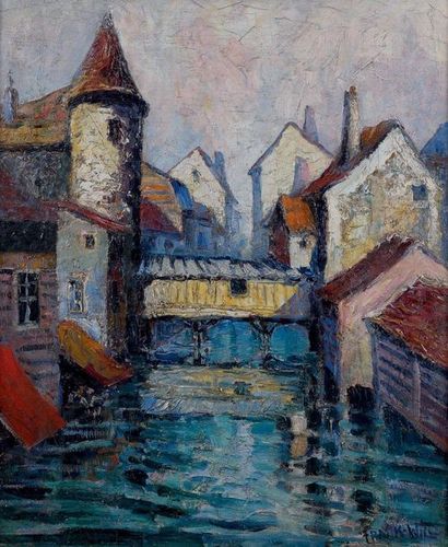 FRANK-WILL (1900-1951)
VUE DE CHARTRES. Huile...