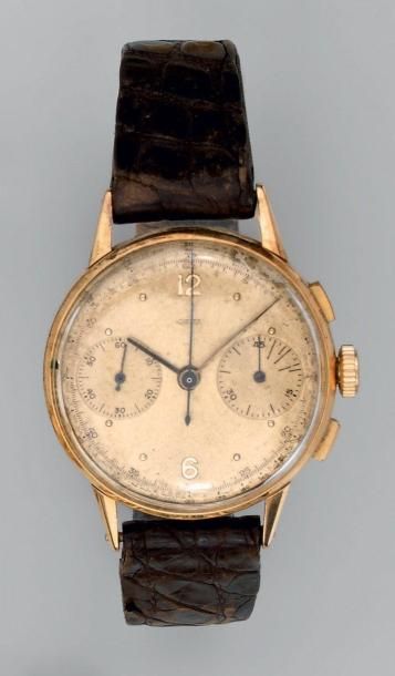 Montre bracelet d'homme en or jaune à boîtier...