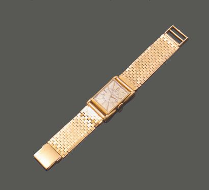 Montre bracelet en or jaune 18K (750), le...