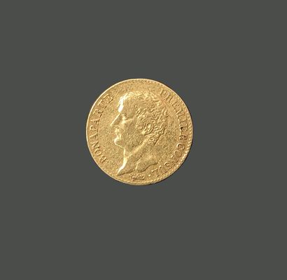 FRANCE. Pièce de vingt francs en or jaune....