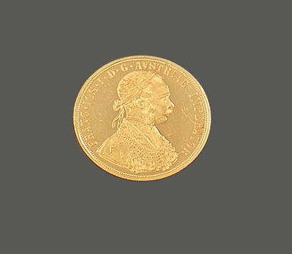 EMPIRE AUSTRO-HONGROIS. Pièce en or jaune...