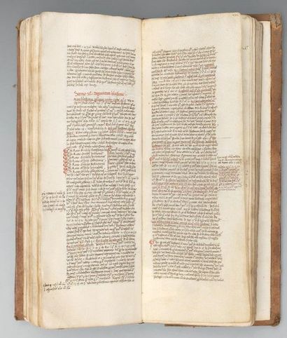 MANUSCRIT LATIN sur peau de vélin. ITALIE...