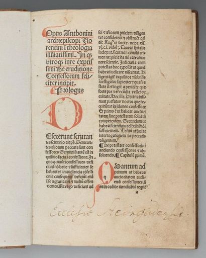 ANTONINUS FLORENTINUS
De eruditione confessorum...