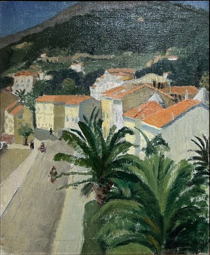 20th century FRENCH SCHOOL: VUE DE VILLAGE...