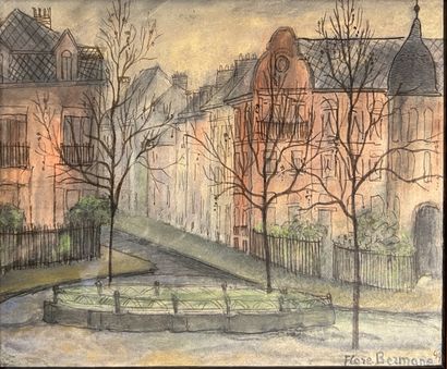 Flore BERMANE (1897-1982) : PLACE DU NORD....