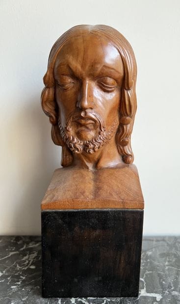 Ferdinand PARPAN (1902-2004). Buste de Christ...