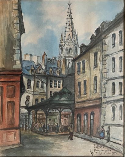 G. PICHEREAU***: SAINT-MALO, THE FISH MARKET....