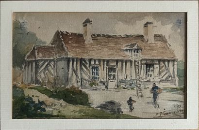 Edouard MONMELIEN (1870-1962): NORMAN FARM....