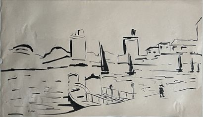 Albert MARQUET (1875-1947) : PORT DE LA ROCHELLE...