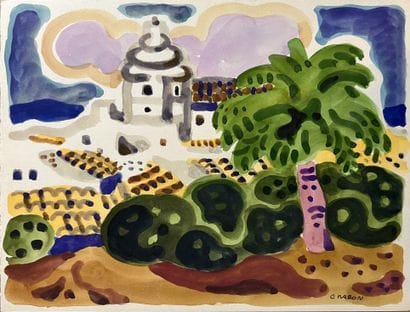 Guy CHARON (1927-2021): SAINT-TROPEZ. Watercolor,...