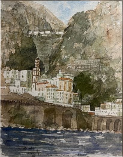 MODERN SCHOOL: VIEW OF ATRANI, AMALFITAINE...