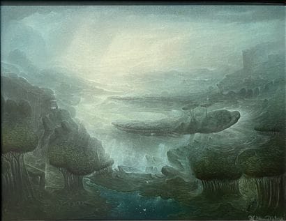 Klaus DIETRICH (1940-2002): FANTASTIC LANDSCAPE....