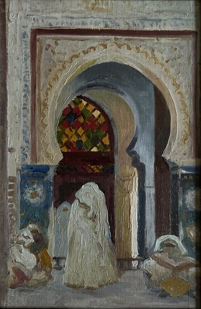ORIENTALIST SCHOOL: ENTRANCE TO THE SI-ABDELAZIZ...