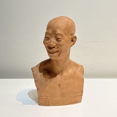Jean MICH (1871-1919). CHIN FAN. Buste en...