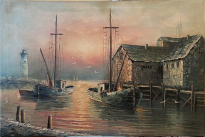 Max SAVY (20th-21st century) : COLLIOURE...
