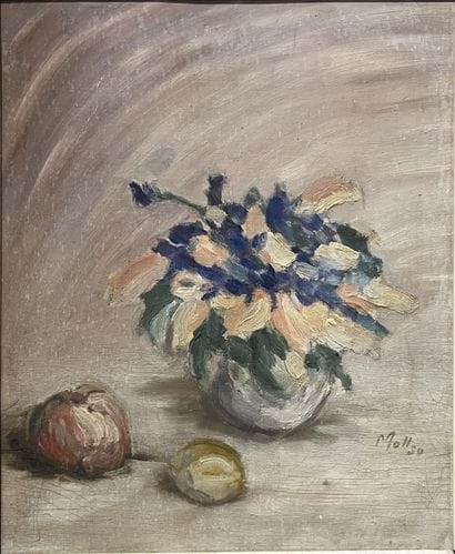 MOLL***: STILL LIFE WITH A VASE OF FLOWERS...