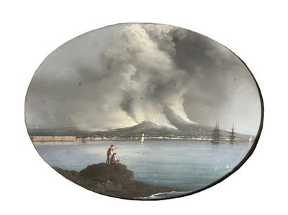B. MEURIS (19th century) : VUE DU VESUVE...