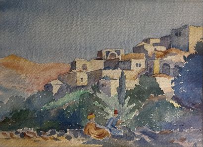 ORIENTALIST SCHOOL: TUNIS, LA MOSQUEE SIDI...