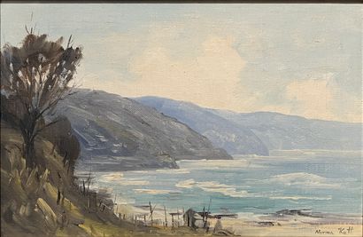 Norma KETT (20th century): SEASIDE. Oil on...
