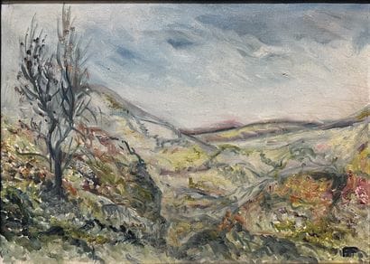 Etienne PICARD (1935-1995) : PAYSAGE. Oil...