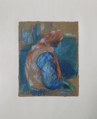 MODERN SCHOOL: SEATED CHARACTER OF PROFILE....