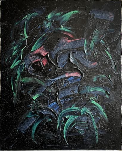 MODERN SCHOOL: COMPOSITION. Oil on canvas....