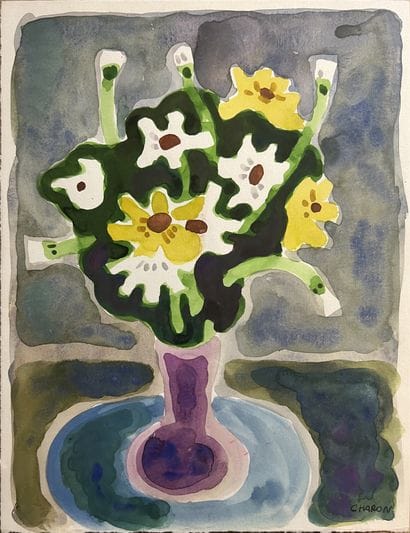 Guy CHARON (1927-2021): DANDELION IN A VASE....