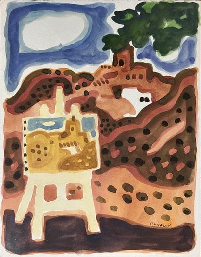 Guy CHARON (1927-2021): CHEVALET DANS UN...