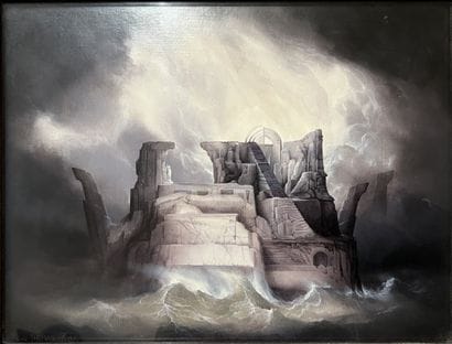 Yves THOMAS (b. 1937): RUINES BATTUES PAR...
