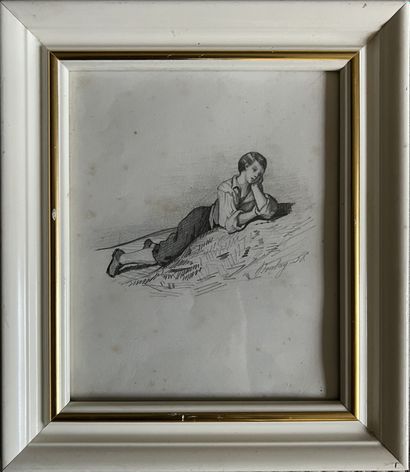 19th century FRENCH SCHOOL: PORTRAIT OF A...