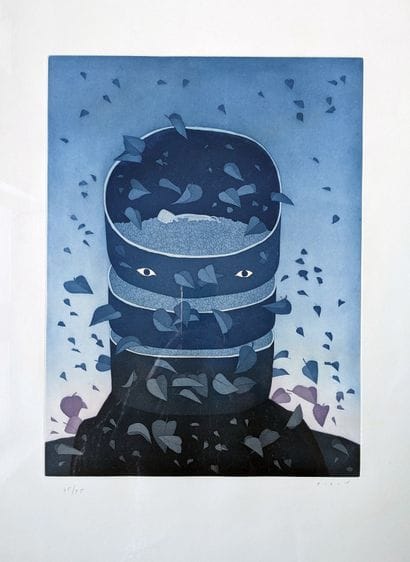 Jean-Michel FOLON (1934-2005) : LES RUINES...