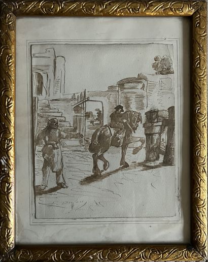 Edouard Jacques DUFEU (1836-1900): RIDER...