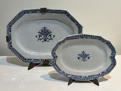Rouen, France. Large oval dish with cut sides...