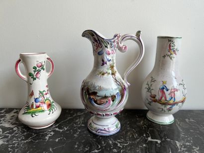 In the Veuve Perrin style: oil-bottle decorated...