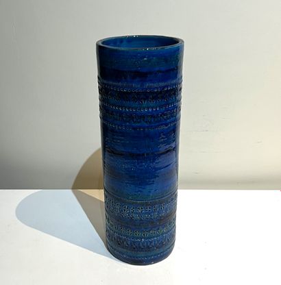 Aldo LONDI for BITOSSI. Ceramic scroll vase...
