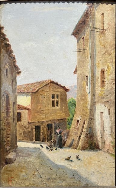 H. FERDUT***: OLD HOUSES ON RUE DU BARRY,...