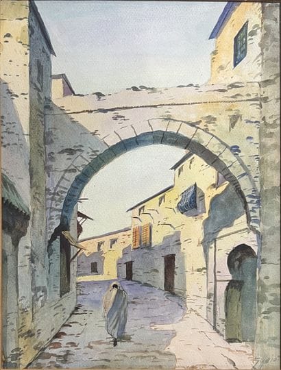 ORIENTALIST SCHOOL: ENTRANCE TO THE SI-ABDELAZIZ...