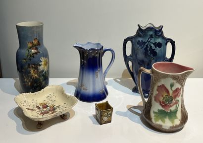 Montigny sur Loing. Blue-glazed earthenware...